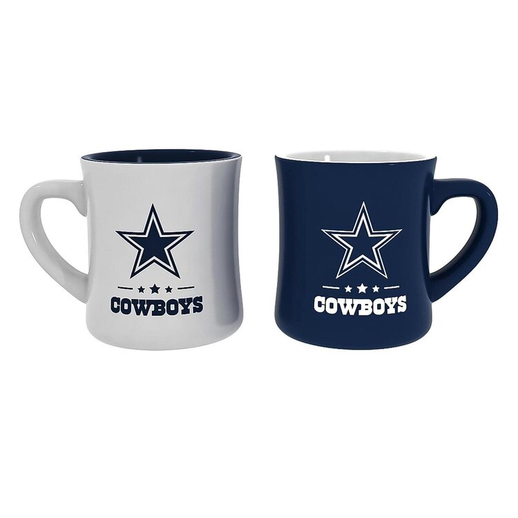 Evergreen 2-piece 10 oz Ceramic Cup Box Set - Dallas Cowboys