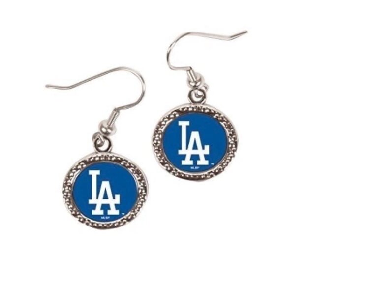 Wincraft MLB Los Angeles Round Dangle Earrings