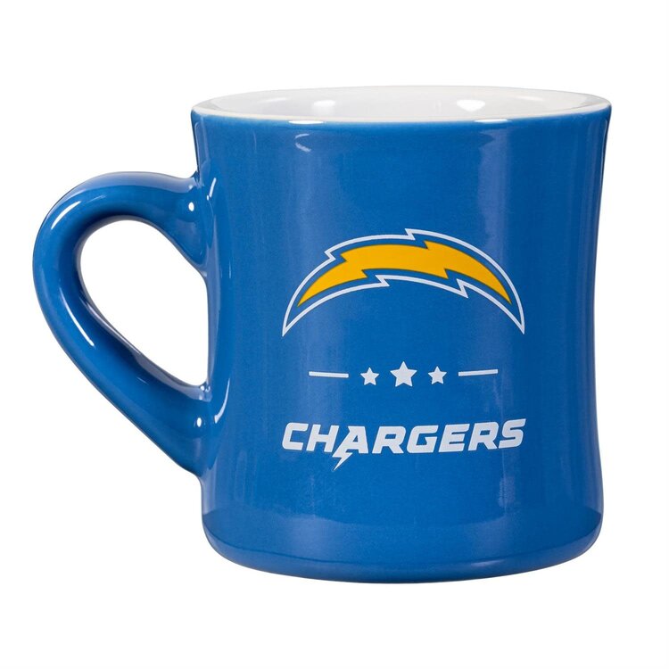 Evergreen 2-piece 10 oz Ceramic Cup Box Set - LA Chargers