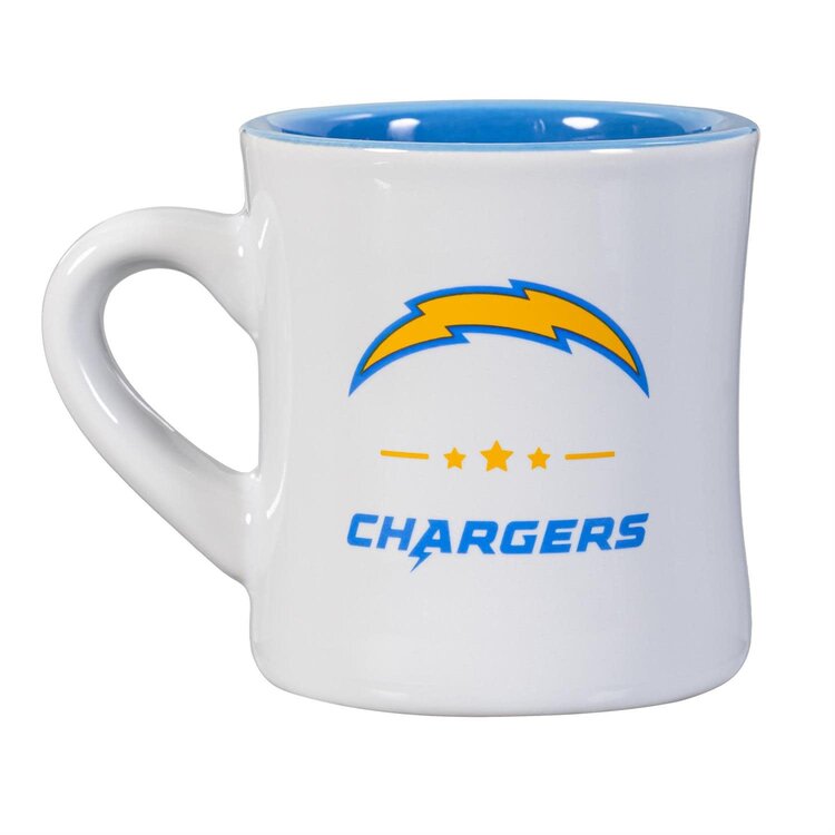 Evergreen 2-piece 10 oz Ceramic Cup Box Set - LA Chargers