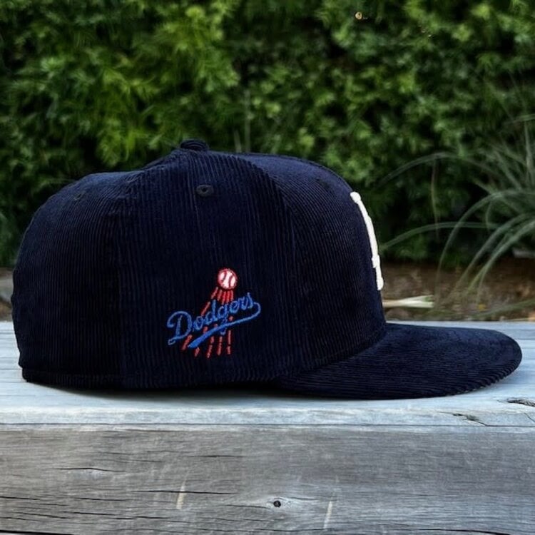 New Era LA Dodgers Navy Corduroy Ivory LA Shooting Ball