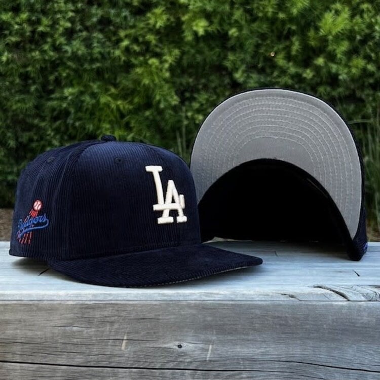 New Era LA Dodgers Navy Corduroy Ivory LA Shooting Ball