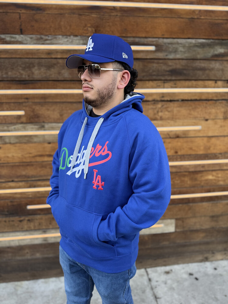 Antigua LA Mexico Pullover Hoodie Royal w/Red LA