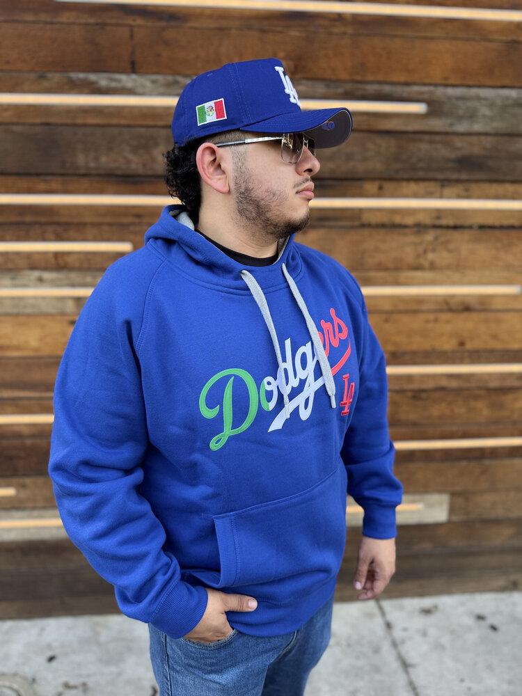 Antigua LA Mexico Pullover Hoodie Royal w/Red LA