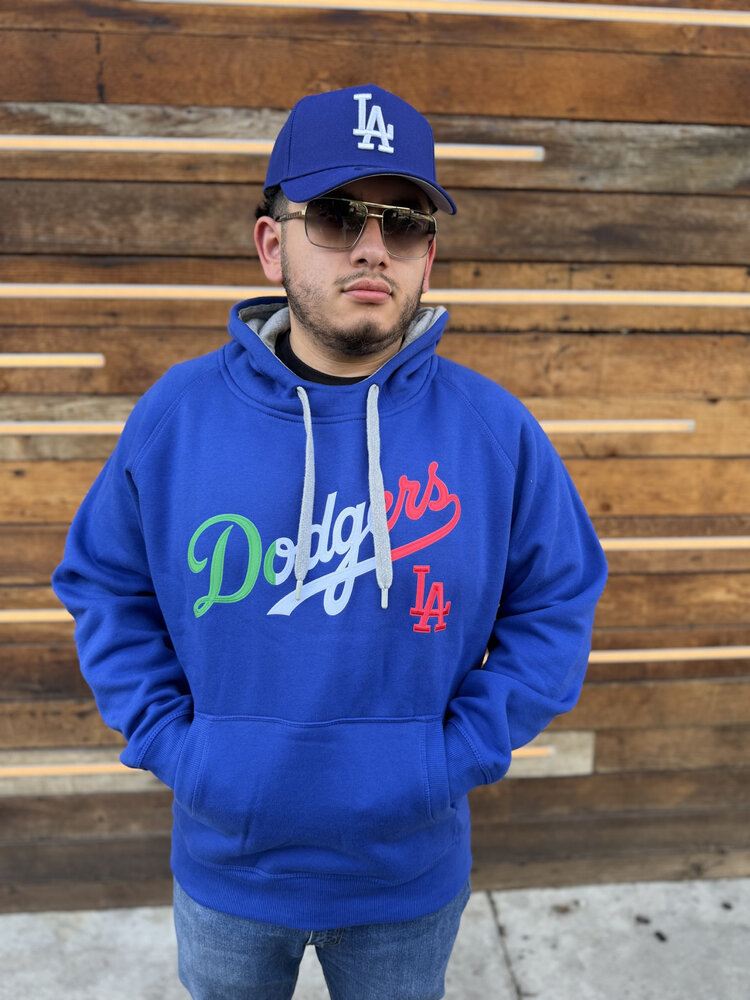 Antigua LA Mexico Pullover Hoodie Royal w/Red LA