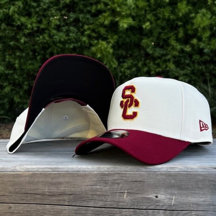 New Era USC Trojans SC Interlock Ivory/Cardinal 940 A-Frame