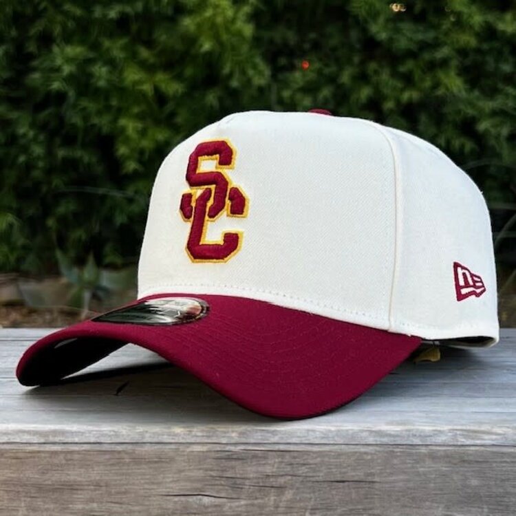New Era USC Trojans SC Interlock Ivory/Cardinal 940 A-Frame