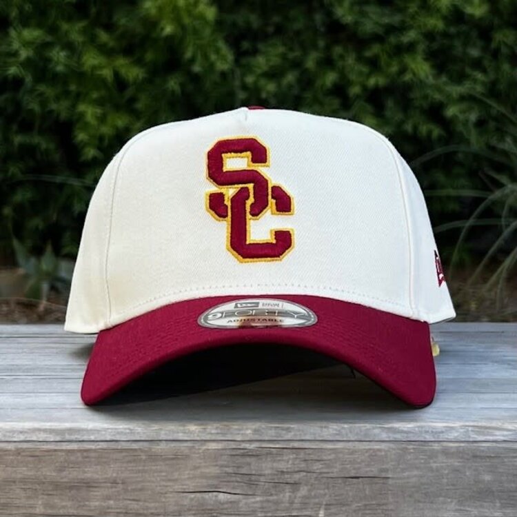 New Era USC Trojans SC Interlock Ivory/Cardinal 940 A-Frame