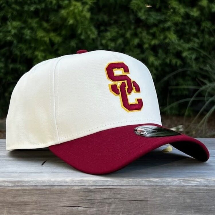 New Era USC Trojans SC Interlock Ivory/Cardinal 940 A-Frame