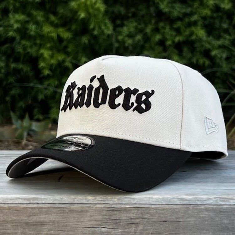 New Era Raiders Old English Stone/Black 60 Seasons 940 A-Frame
