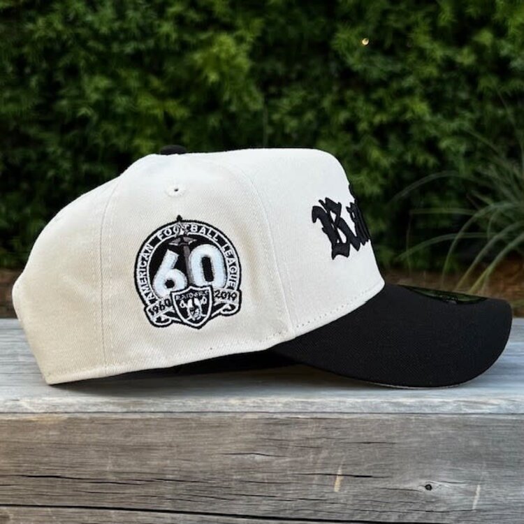 New Era Raiders Old English Stone/Black 60 Seasons 940 A-Frame