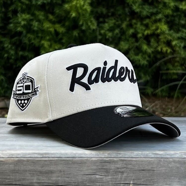New Era Raiders Script Stone/Black 50 Years 940 A-Frame