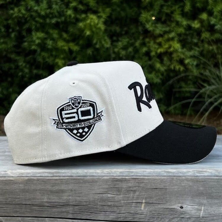 New Era Raiders Script Stone/Black 50 Years 940 A-Frame