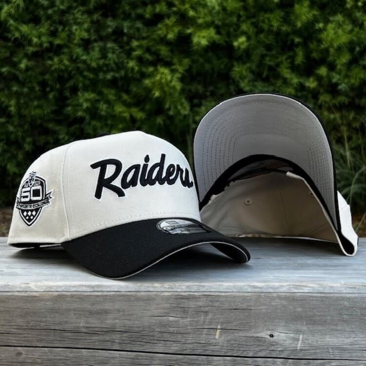 New Era Raiders Script Stone/Black 50 Years 940 A-Frame