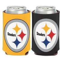 Wincraft NFL Pittsburgh Steelers Team Logo 2-Color Can Cooler 12 oz