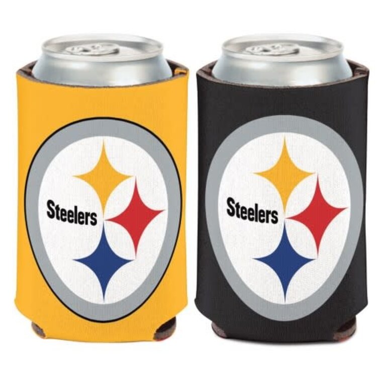 Wincraft NFL Pittsburgh Steelers Team Logo 2-Color Can Cooler 12 oz