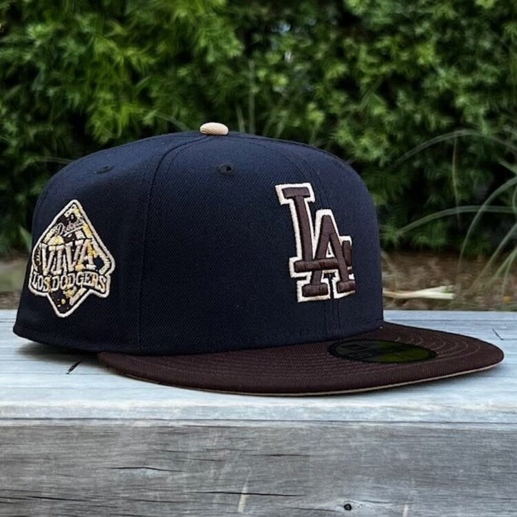 New Era LA Dodgers Navy/Dark Brown Outline Viva SP Khaki UV