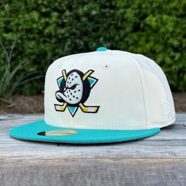 New Era Mighty Ducks Ivory/Teal 30th Anniversary