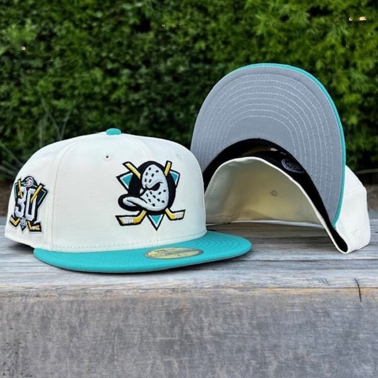 New Era Mighty Ducks Ivory/Teal 30th Anniversary