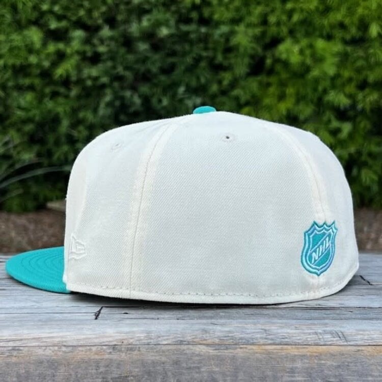 New Era Mighty Ducks Ivory/Teal 30th Anniversary