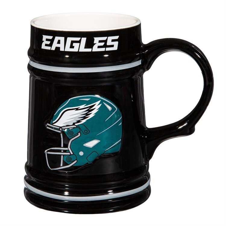 Evergreen Eagles Boxed Ceramic Stein Cup 24oz