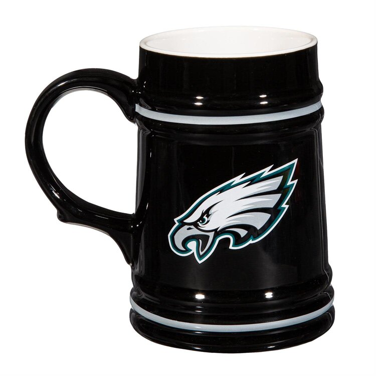 Evergreen Eagles Boxed Ceramic Stein Cup 24oz