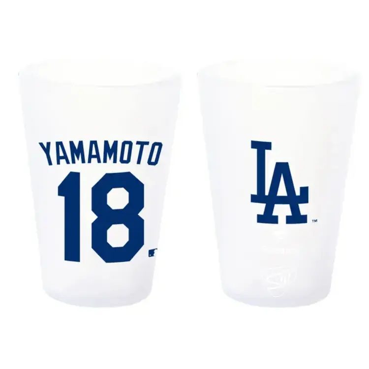 Wincraft LA Dodgers 1.5 oz Silicone Shot Glass - Yoshinobu Yamamoto
