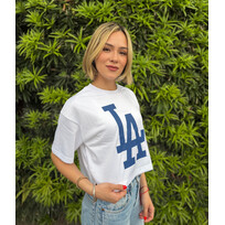 New Era LA Dodgers Women's NE White Mesh Crop