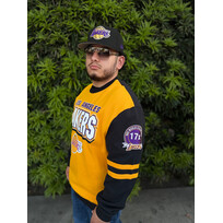 Mitchell and Ness NBA Lakers Men's M&N All Over Crew 2.0