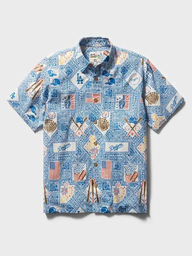 Reyn Spooner LA Dodgers Reyn Spooner Americana Blue Button-Up