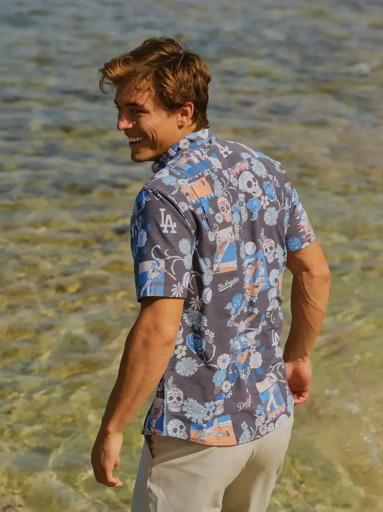 Reyn Spooner LA Dodgers Reyn Spooner Dia de los Muertos Button-Up