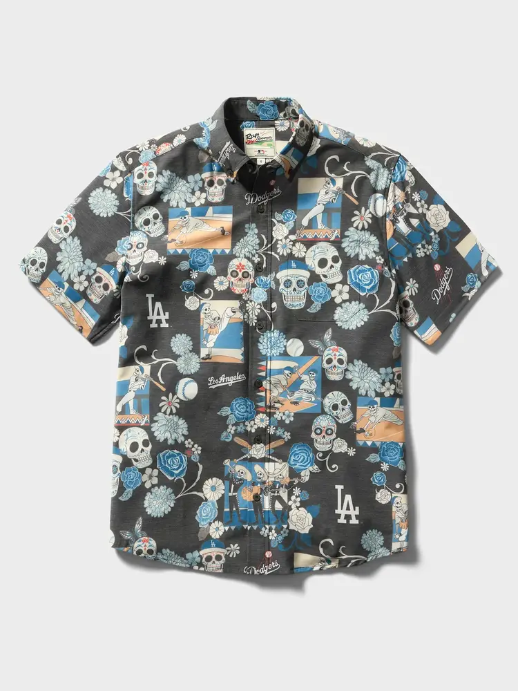 Reyn Spooner LA Dodgers Reyn Spooner Dia de los Muertos Button-Up