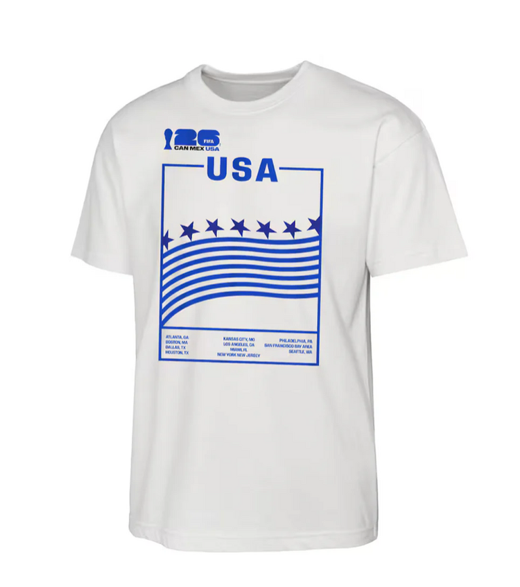 FIFA USA Host Country Men's FIFA 2026 White Tee