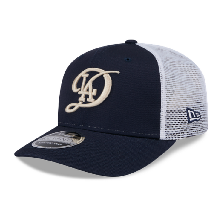New Era LA Dodgers City Connect Navy/White Mesh Trucker 950 Snapback