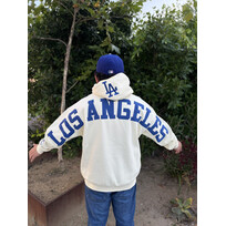 Pro Standard LA Dodgers Cream Wingspan Hoodie