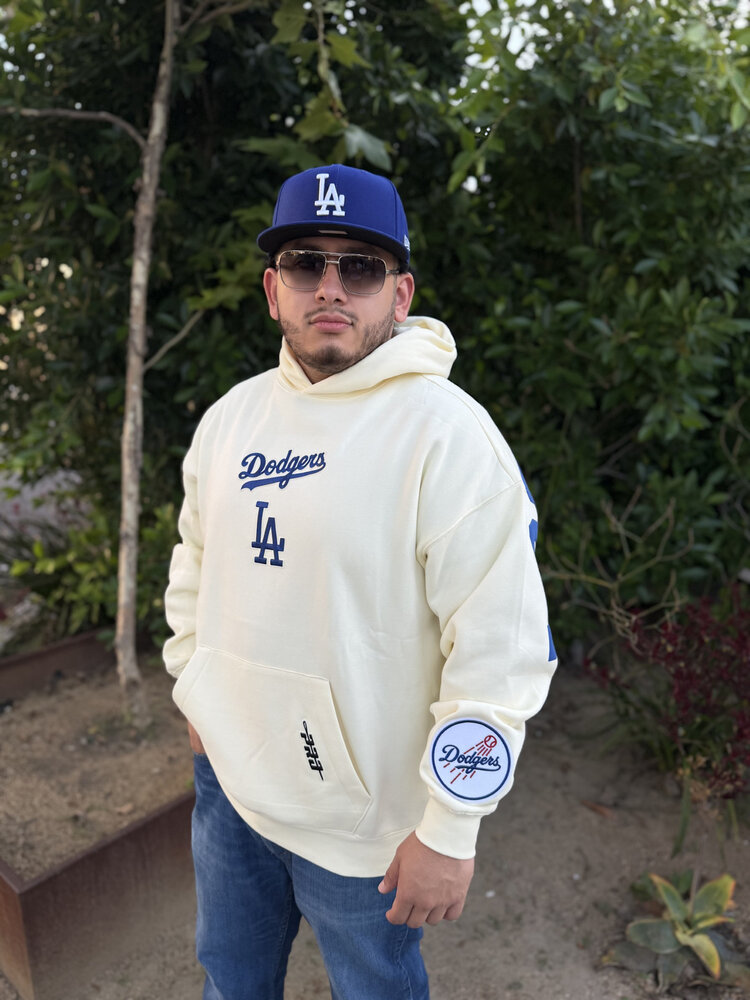 Pro Standard LA Dodgers Cream Wingspan Hoodie
