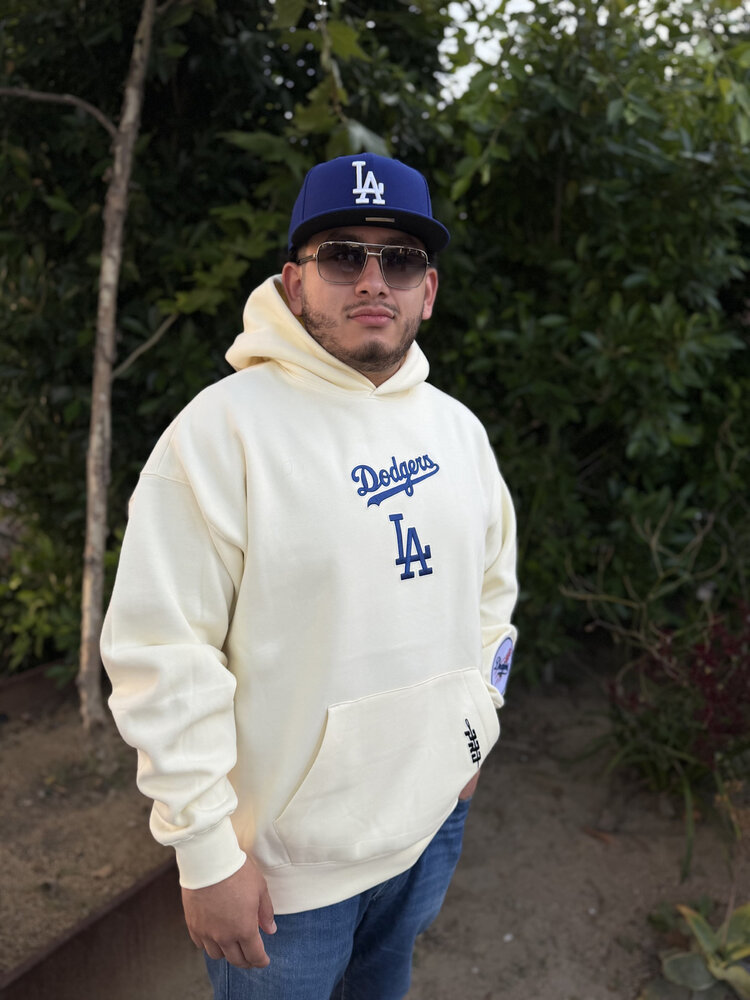 Pro Standard LA Dodgers Cream Wingspan Hoodie