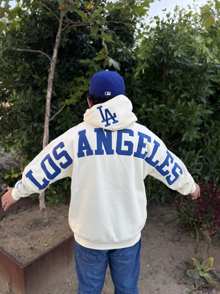 Pro Standard LA Dodgers Cream Wingspan Hoodie