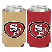 Wincraft NFL SF 49ers Team Logo 2-Color Can Cooler 12 oz