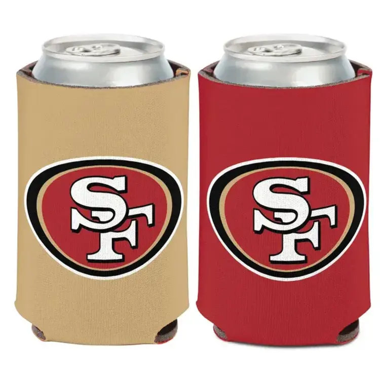 Wincraft NFL SF 49ers Team Logo 2-Color Can Cooler 12 oz