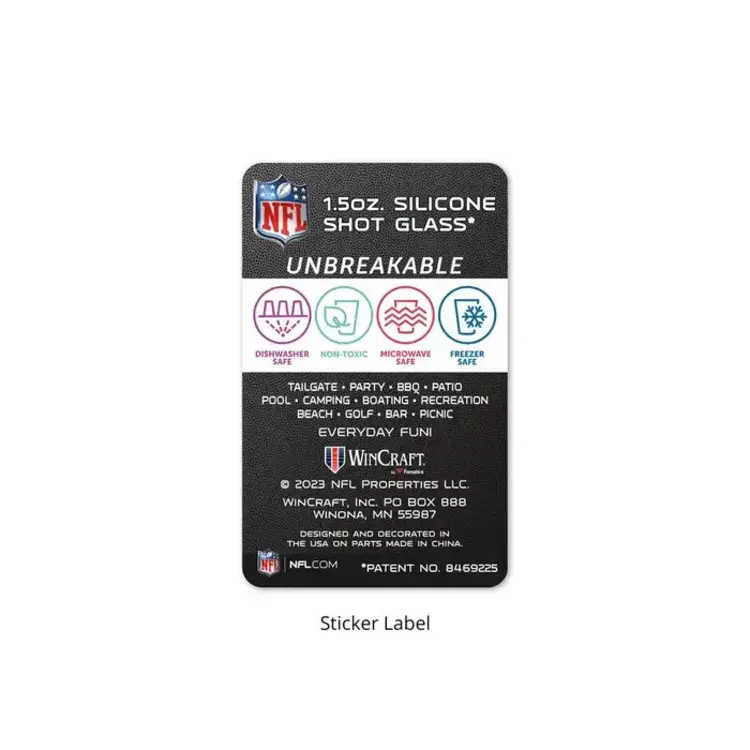 Wincraft SF 49ers 1.5 oz Red Silicone Shot Glass
