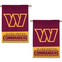 Wincraft 2-Sided Applique Banner Flag NFL Washington Commanders 28" x 40"