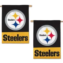 Wincraft 2-Sided Applique Banner Flag NFL Pittsburgh Steelers 28" x 40"