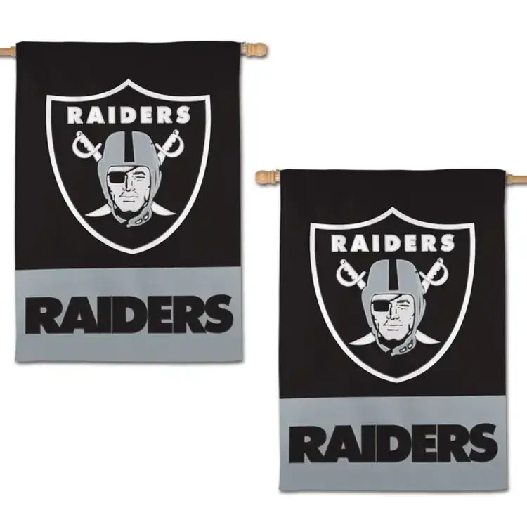 Wincraft 2-Sided Applique Banner Flag NFL Raiders 28" x 40"