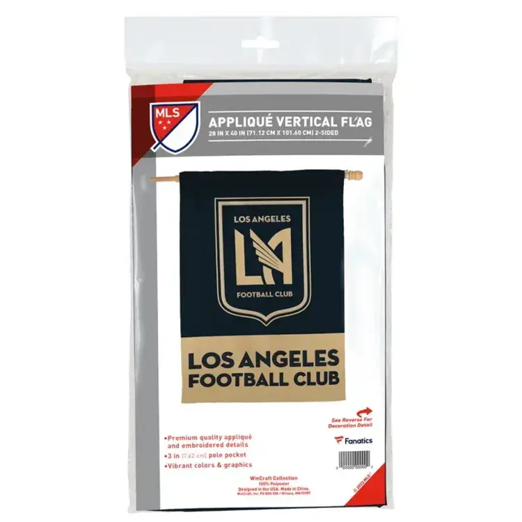 Wincraft 2-Sided Applique Banner Flag MLS LAFC 28" x 40"