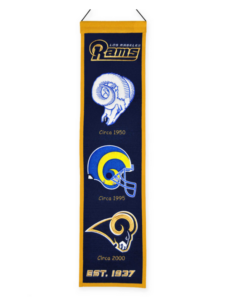 Winning Streak Sports NFL Los Angeles Rams Heritage Banner