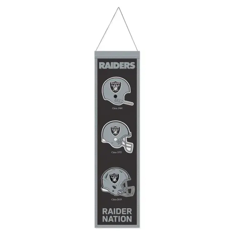 Wincraft NFL Raiders Wool Evolution Banner 8" x 32"