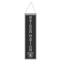 Wincraft NFL Raiders Wool Slogan Banner 8" x 32"