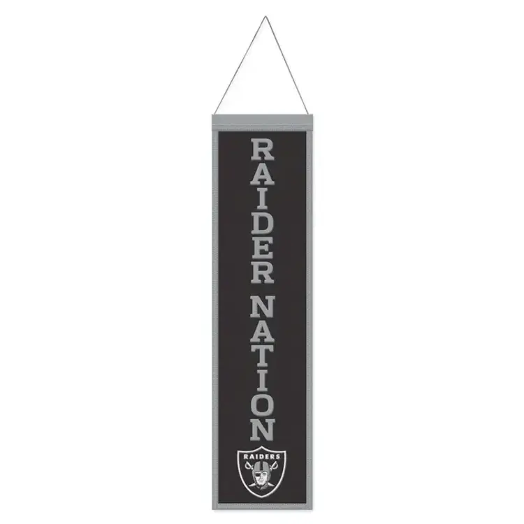 Wincraft NFL Raiders Wool Slogan Banner 8" x 32"