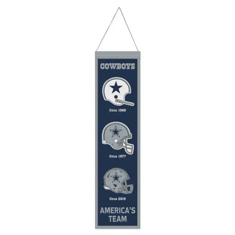 Wincraft NFL Dallas Cowboys Wool Evolution Banner 8" x 32"